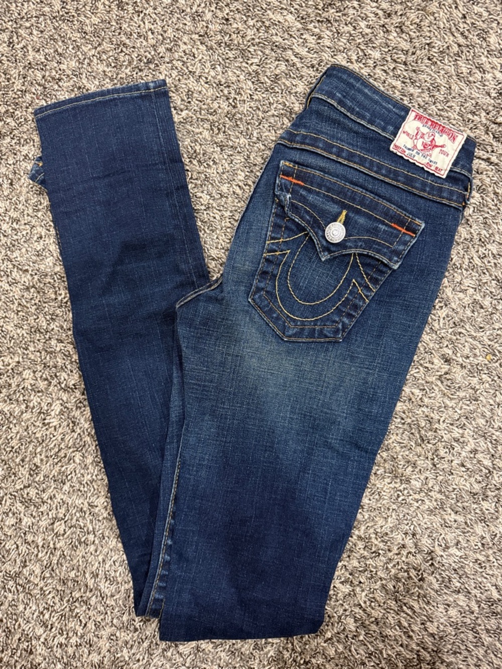 True Religion Women's Dark Wash Skinny Jeans - Classic Indigo